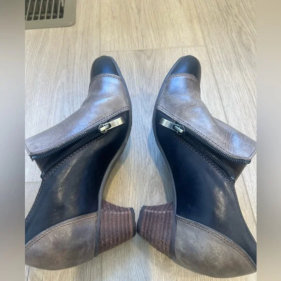 Spring Step L’Artiste “Green Tea” Victorian Style Two Tone Booties 39 steam punk - Picture 10 of 12